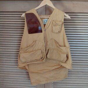 Vintage Handy Dandy Hunter's Wear Tan Cotton Canvas Hunting Vest Streetwear L